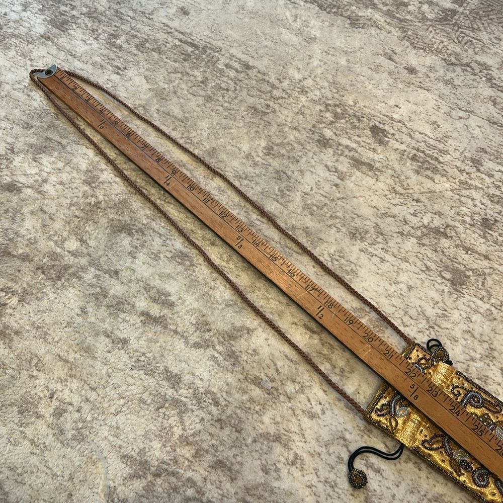 Embroidered Beaded Drawstring Pouch - image 7